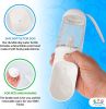 ABC Portable Dog Water Bottle Dispenser 12 Oz, 11.8 x 7.9 x 9.2, Pack of 40 White Pet Water Bottles for Dogs on Walks, Durable ABS Dog Travel Water Bo