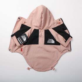Windproof And Rainproof Large Dog Raincoat Pet Shell Jacket (Option: Pink Shell Jacket-5XL)